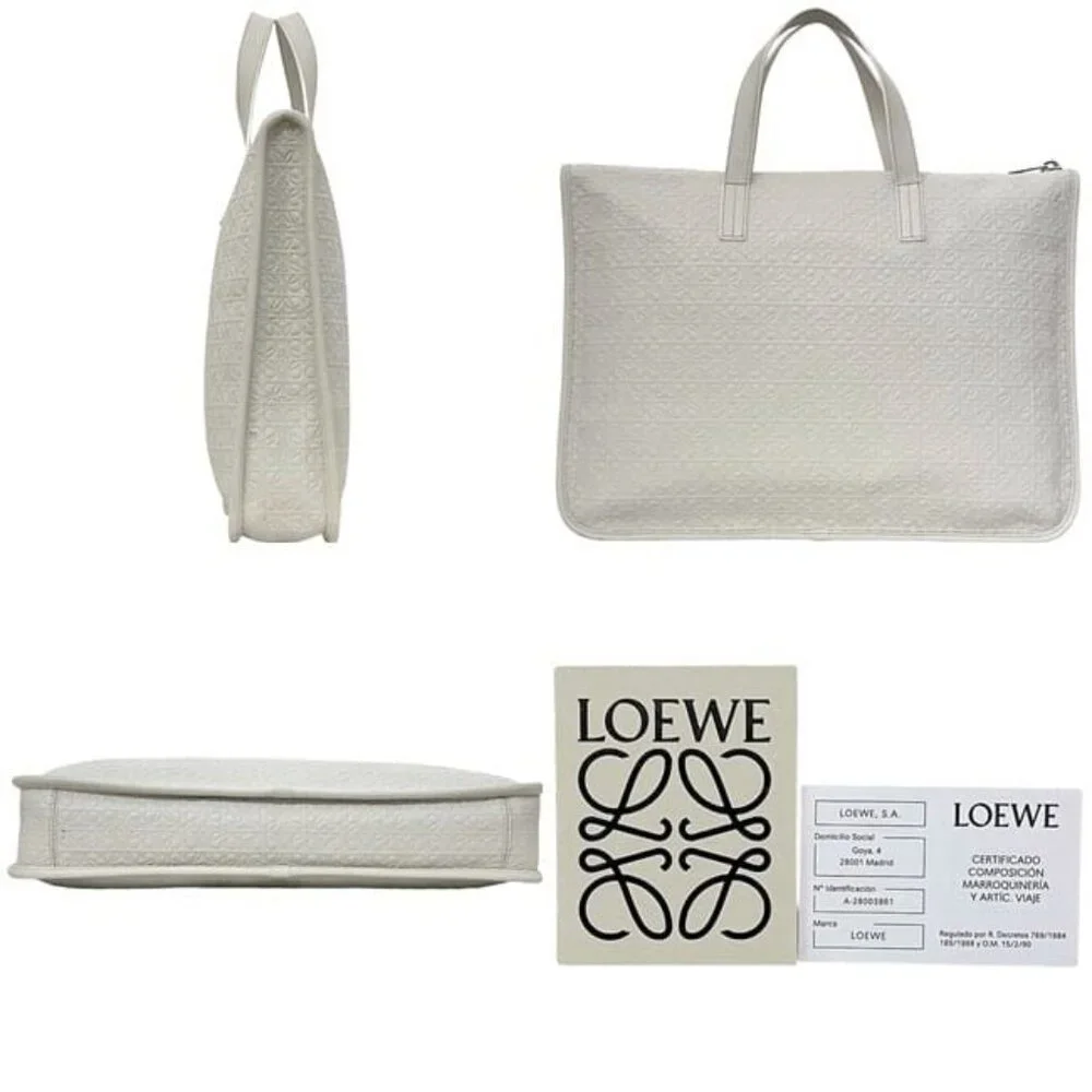 Loewe Business Bag White Repeat Anagram 358.23 L18